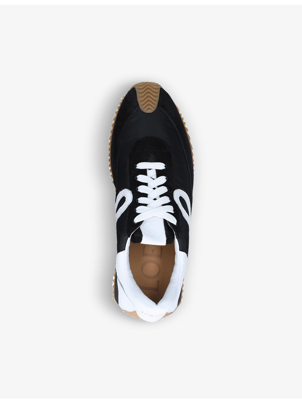 Flow Runner monogram leather and shell trainers - 3