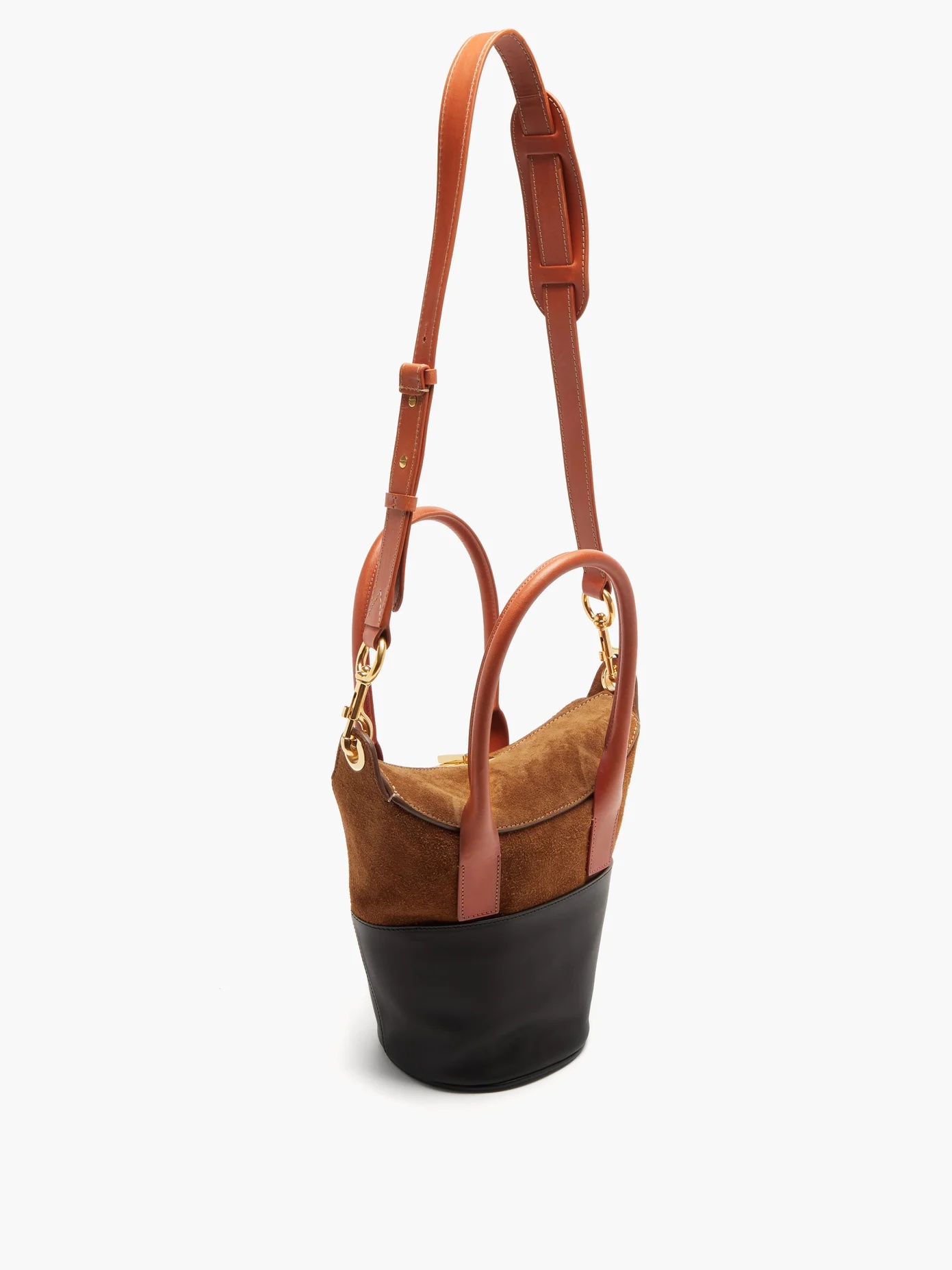 Carrousel suede and leather bag - 4