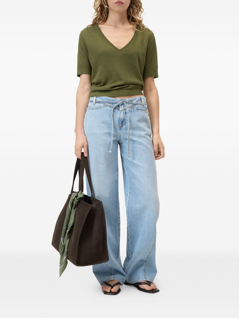 CLOSED V-neck short-sleeve sweater outlook