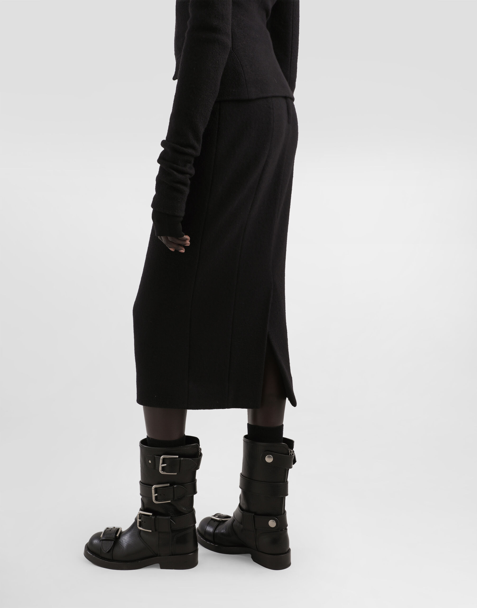 Wool pencil skirt - 5