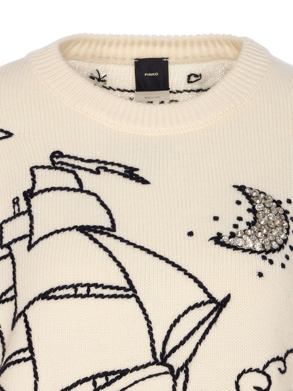 embroidered sweater - 4