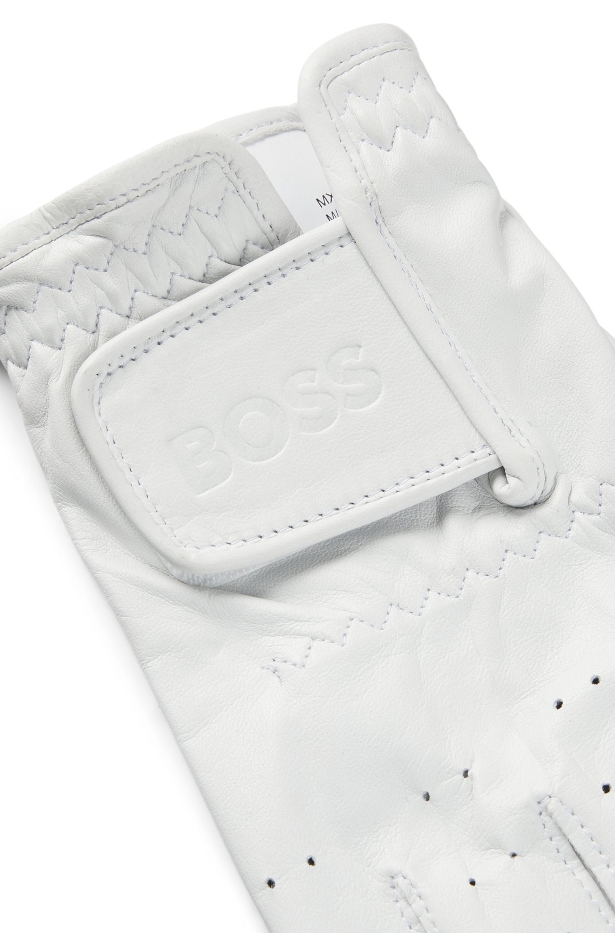 NAPPA-LEATHER GLOVES WITH LASERED DOTS - 3