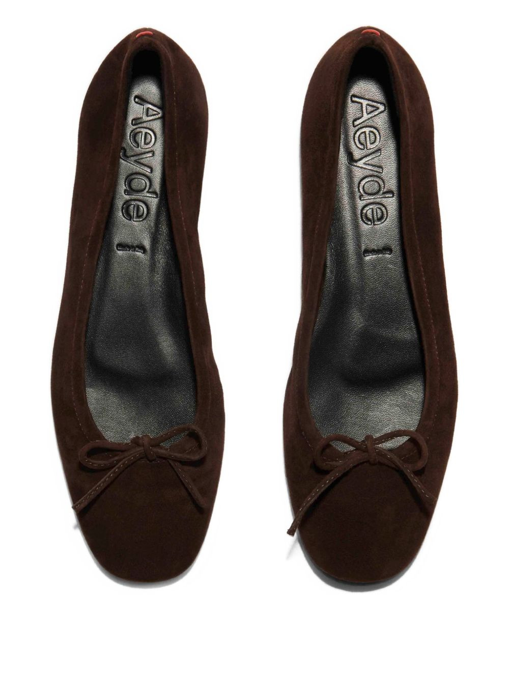 bow suede ballet flats - 3