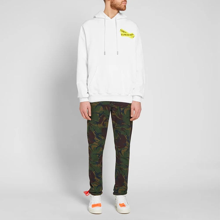 Off-White Yellow Arrow Printing Loose White OMBB029S180030240160 - 4