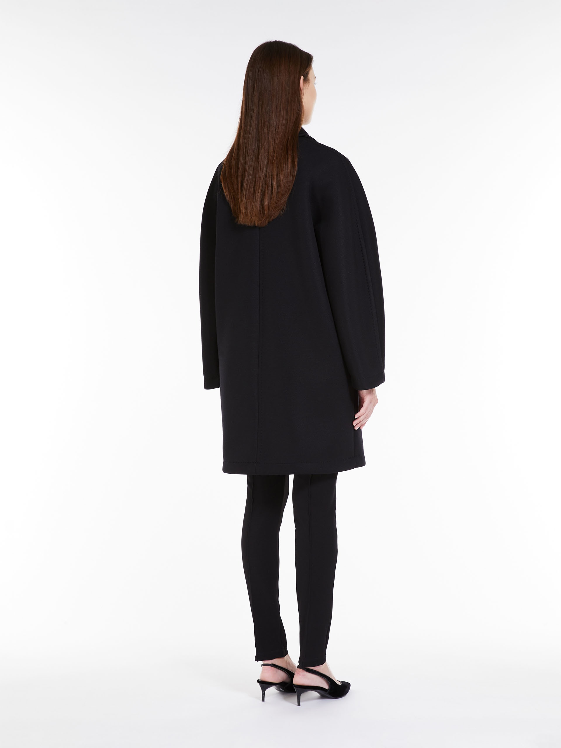 Max Mara EBBRO Oversized coat in technical jersey | REVERSIBLE
