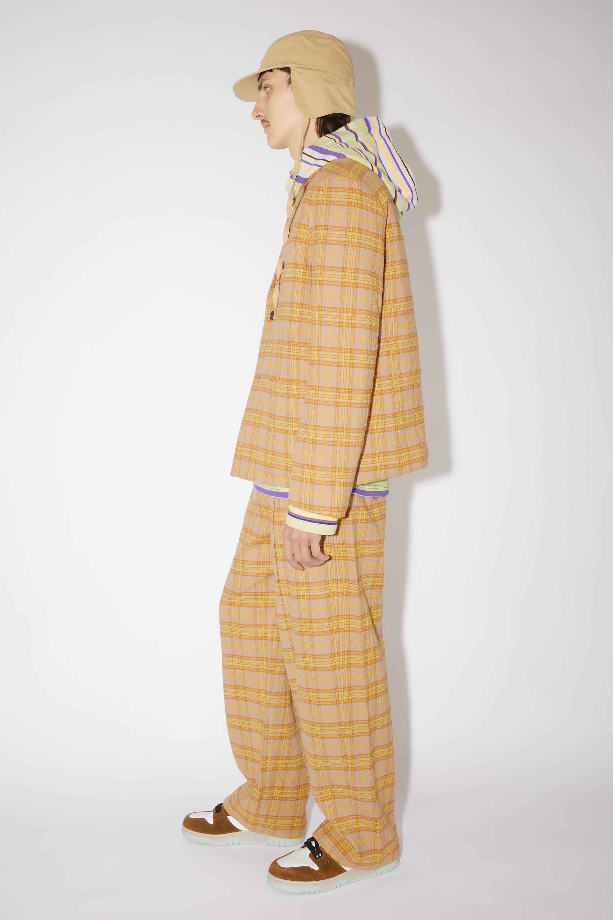 Check blazer - Brown/orange - 4