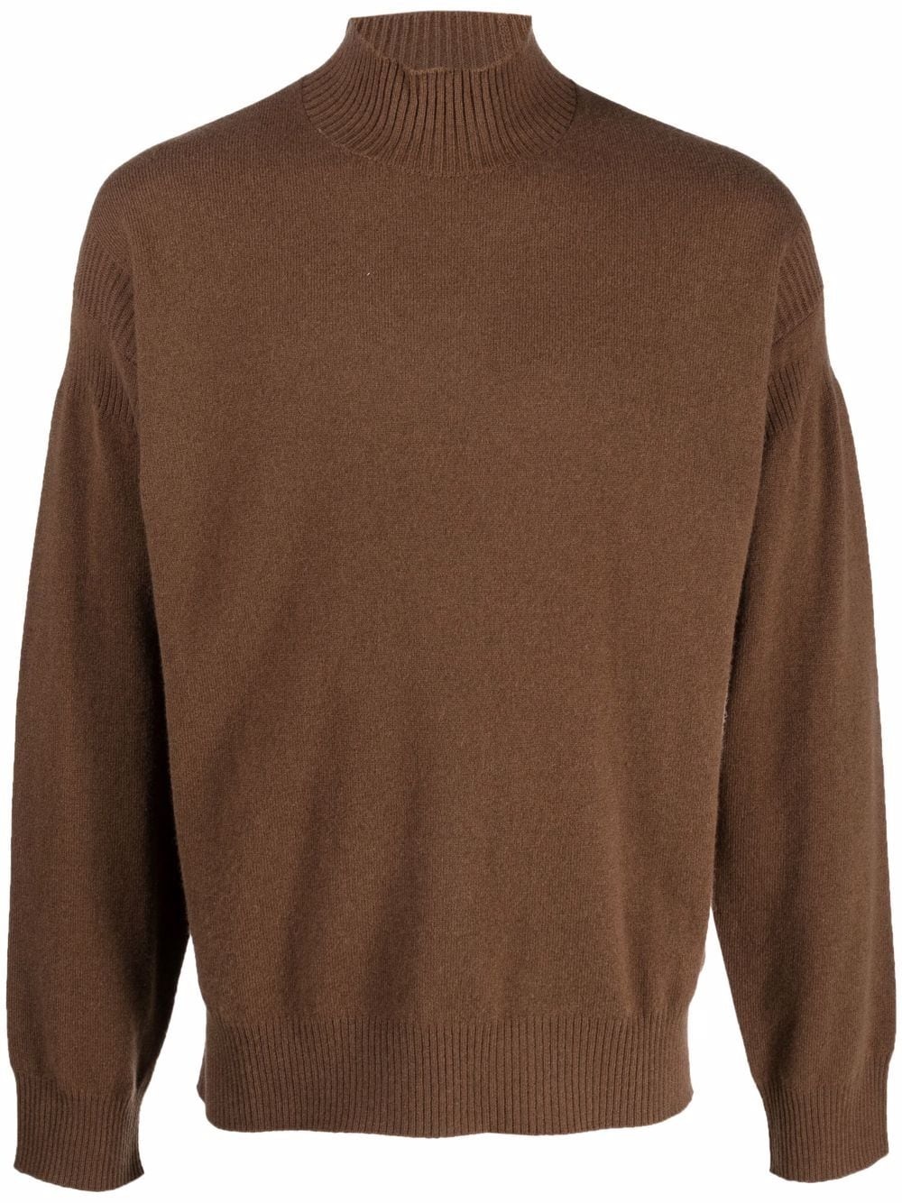 mock-neck wool-blend jumper - 1