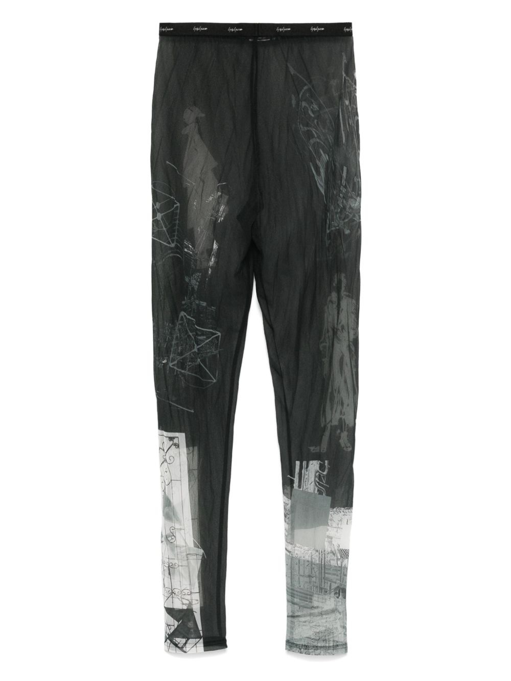 semi-sheer trousers - 2