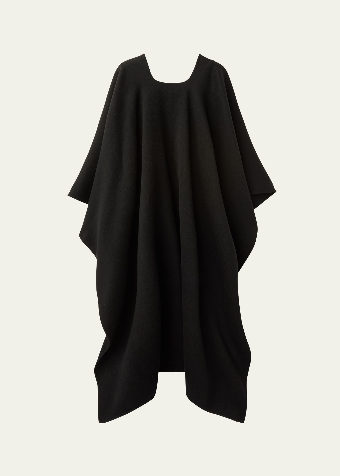 Cecilia Cashmere Long Cape with Chain - 2