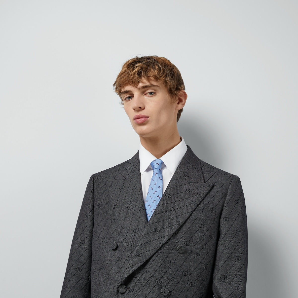 Horsebit silk jacquard tie - 3