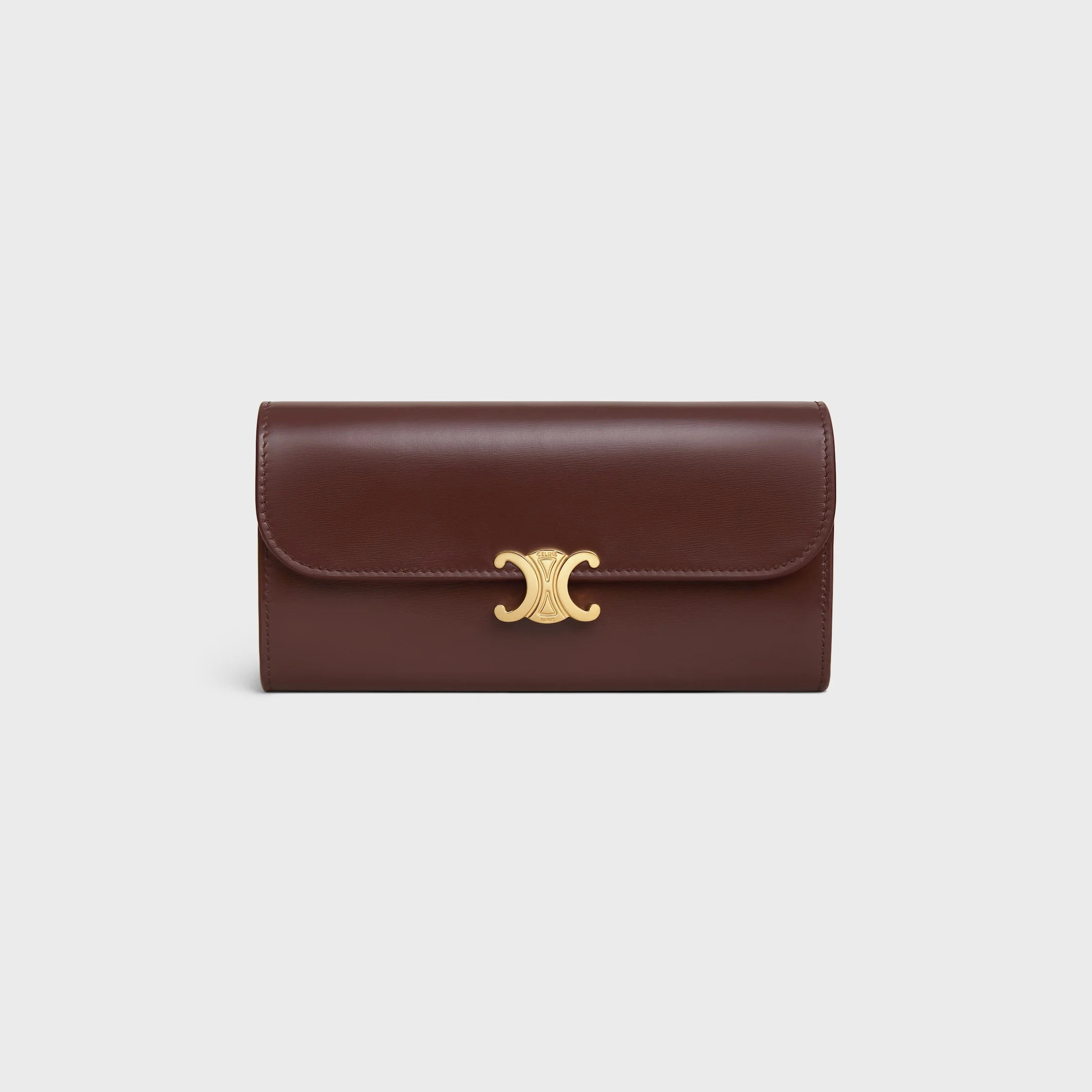 LARGE WALLET TRIOMPHE IN Shiny calfskin - 1