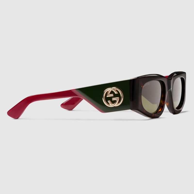 GUCCI Rectangular frame sunglasses outlook