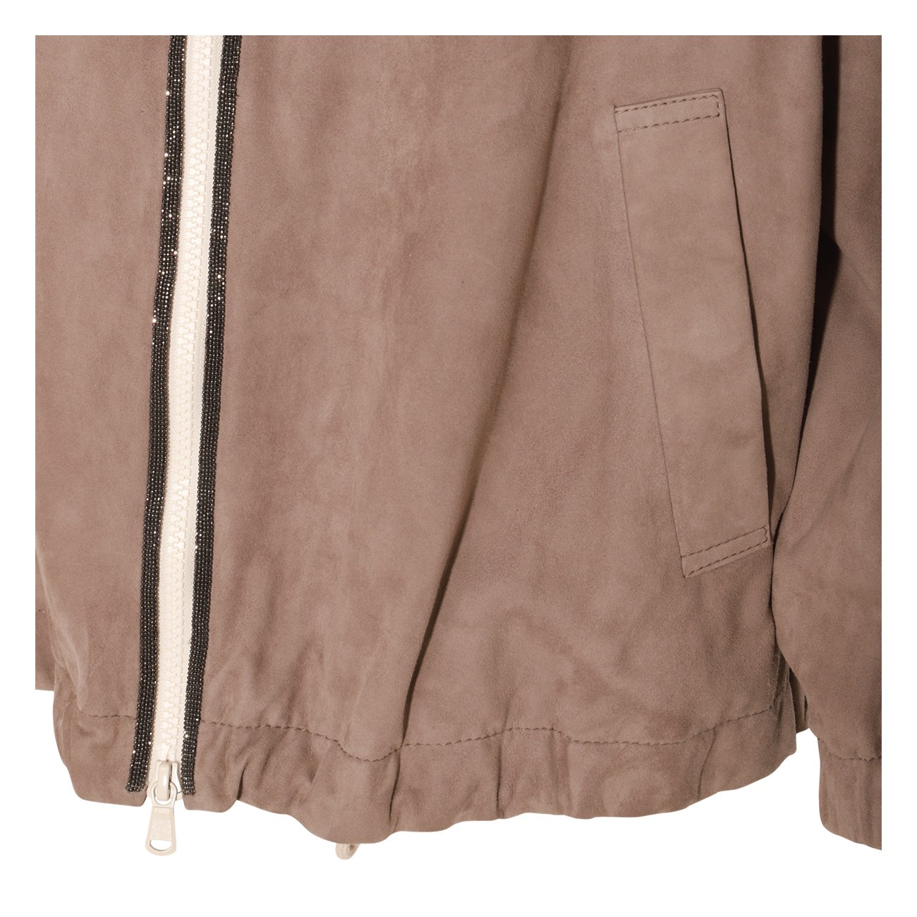 beige leather jacket - 3