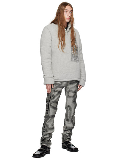 WHO DECIDES WAR Gray Chrome Fusion Jeans outlook
