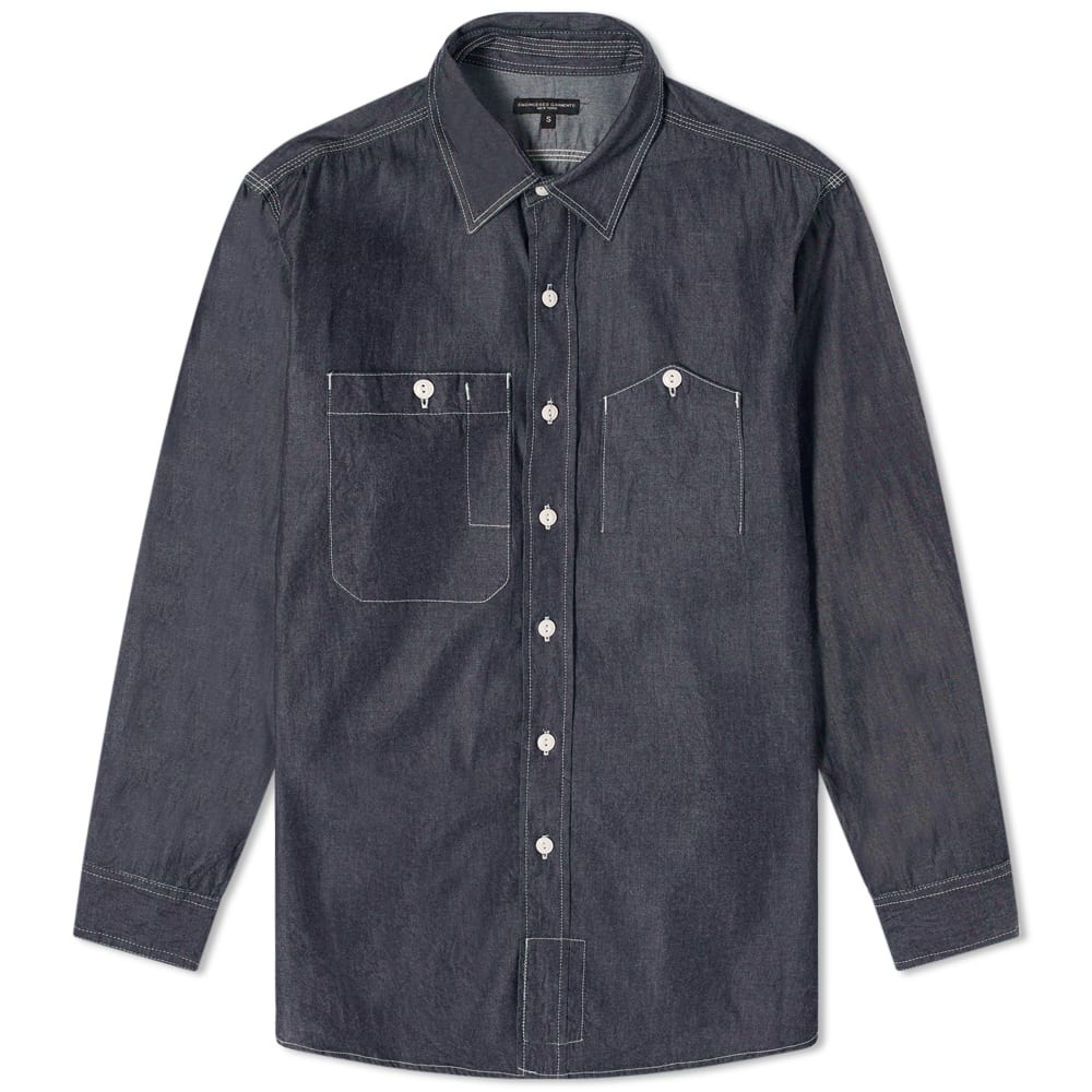 Engineered Garments Indigo Work Shirt - 1