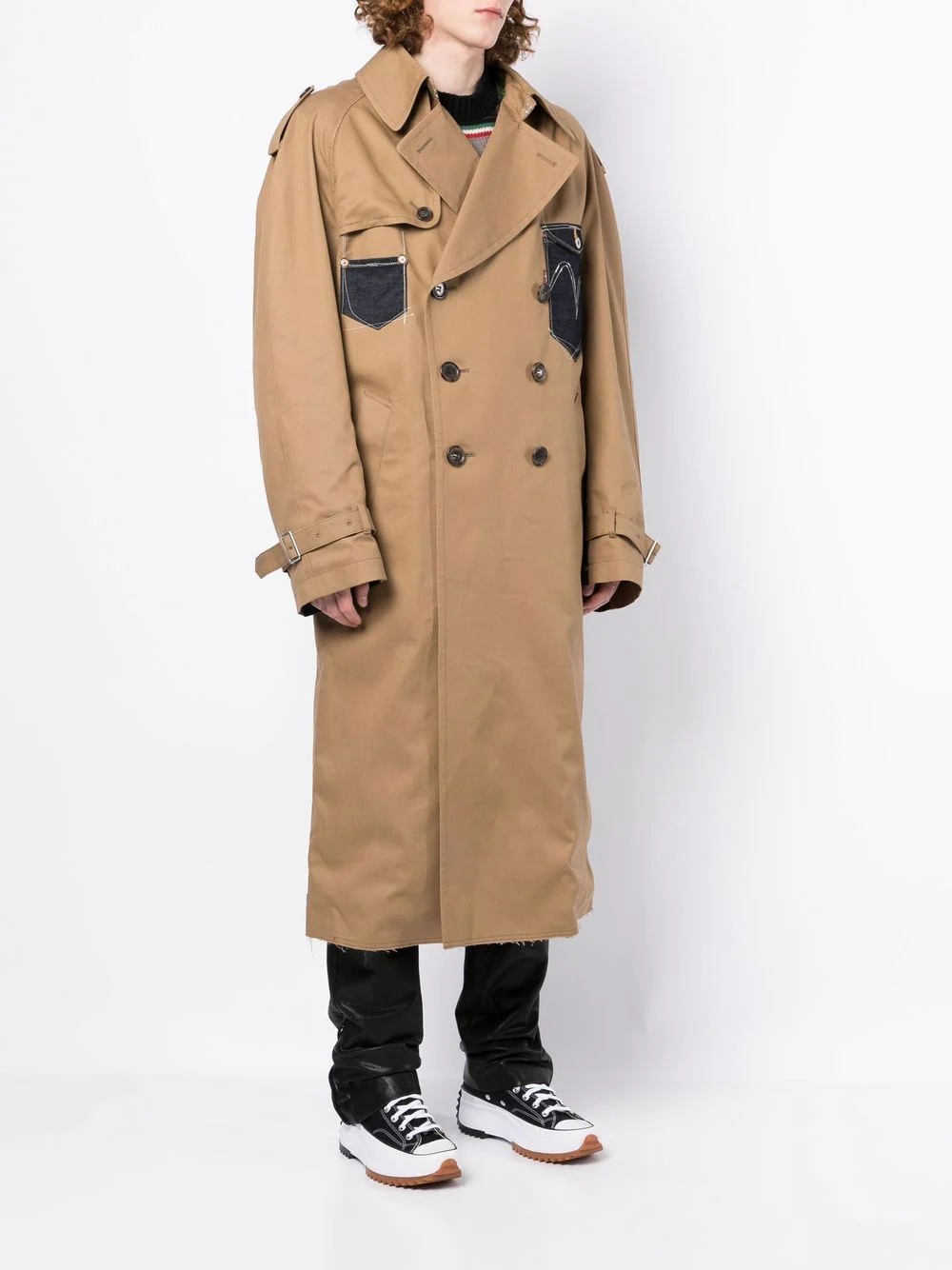 double-breasted trench coat - 4