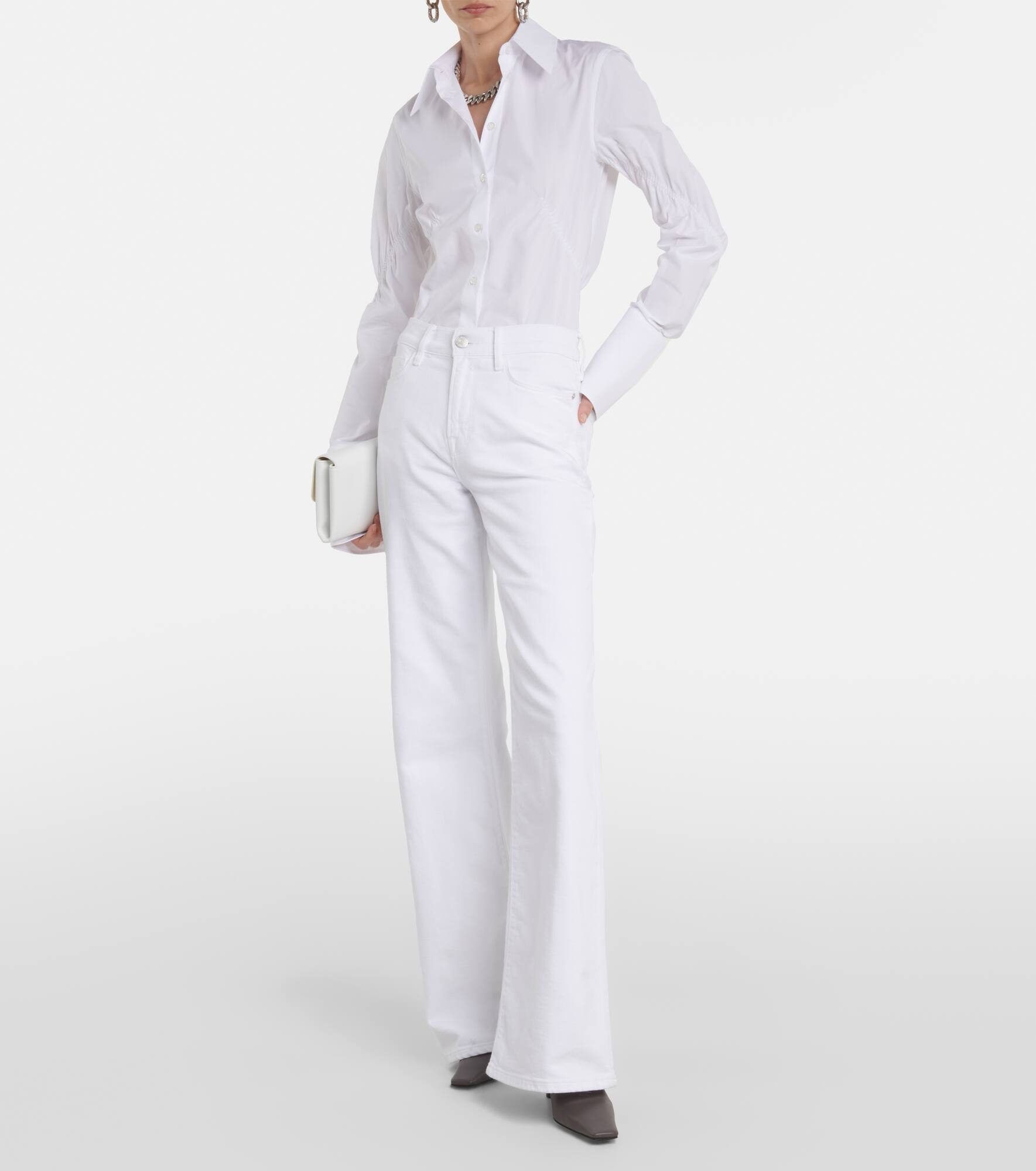 Le Slim Palazzo high-rise wide-leg jeans - 7