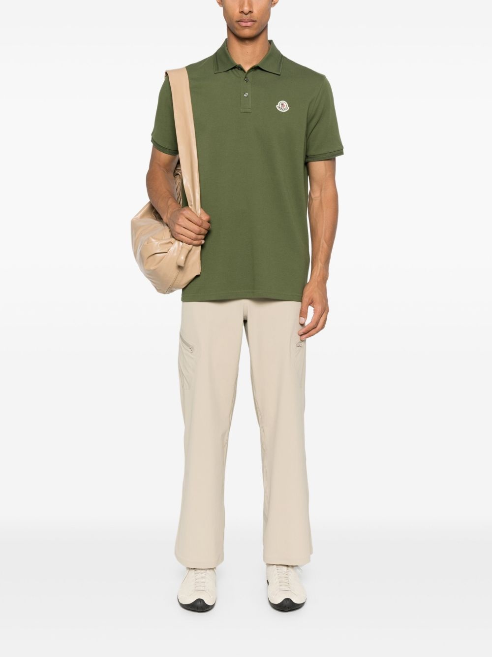 logo-appliqué polo shirt - 2