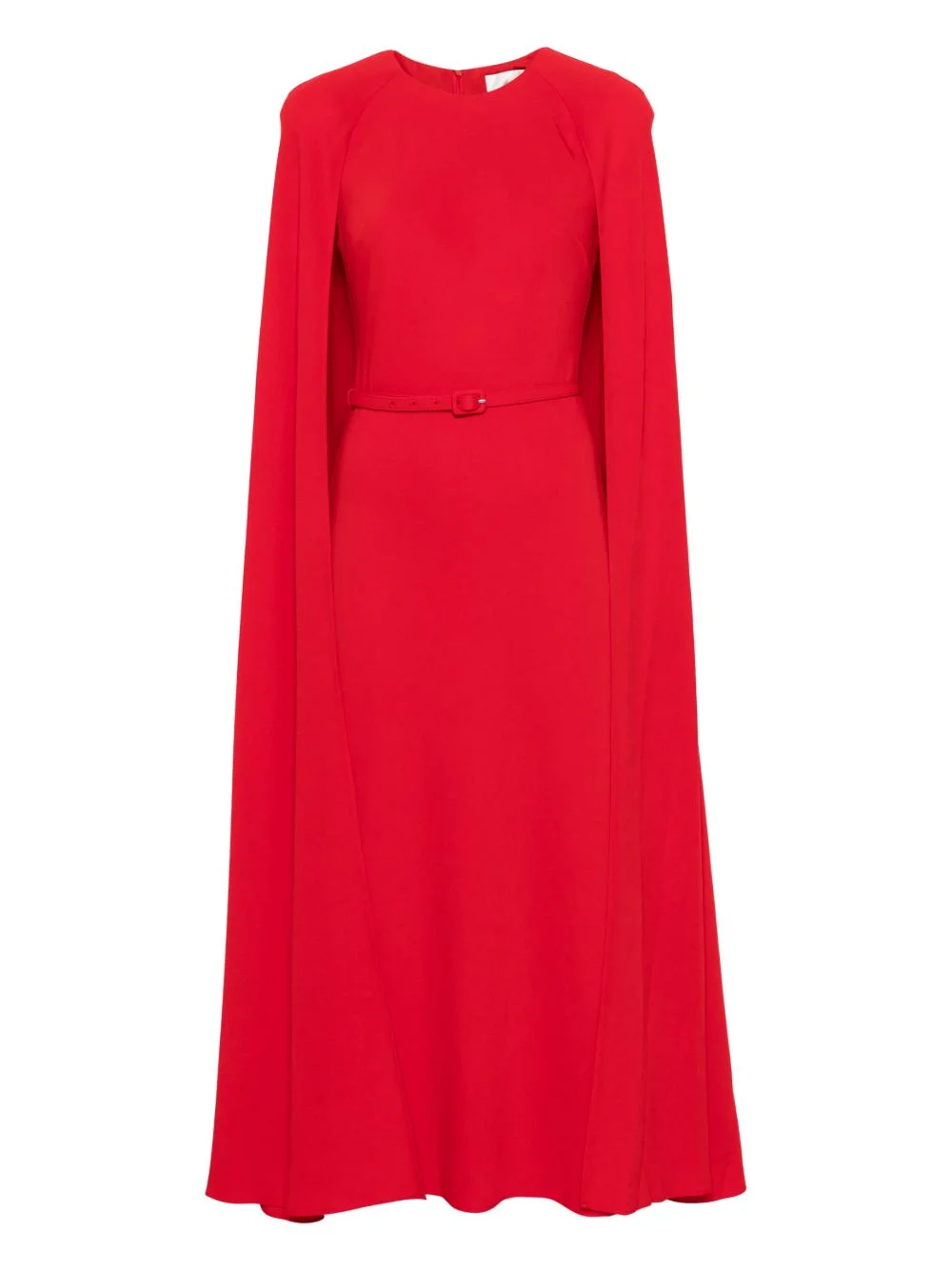 belted cape maxi dress - 1