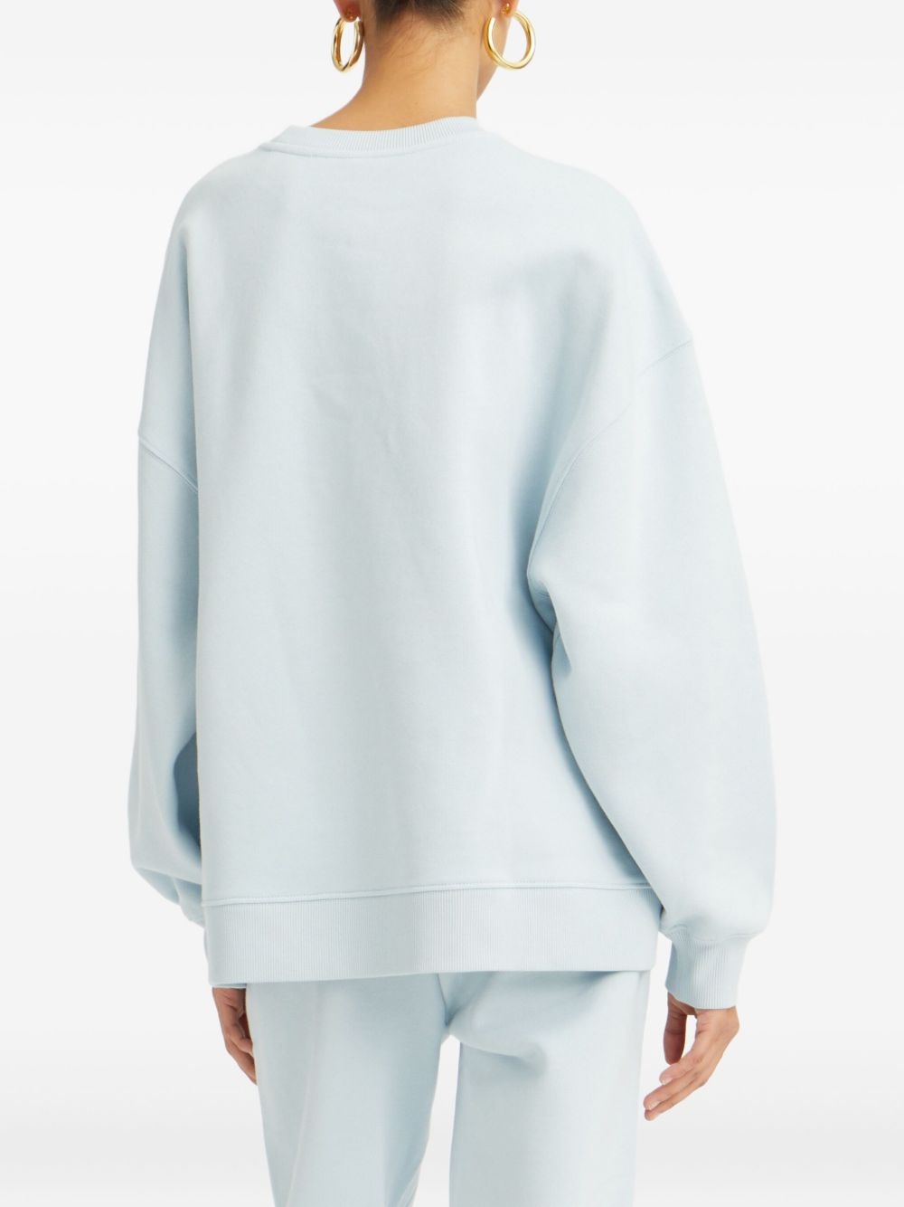 embroidered-logo sweatshirt - 4