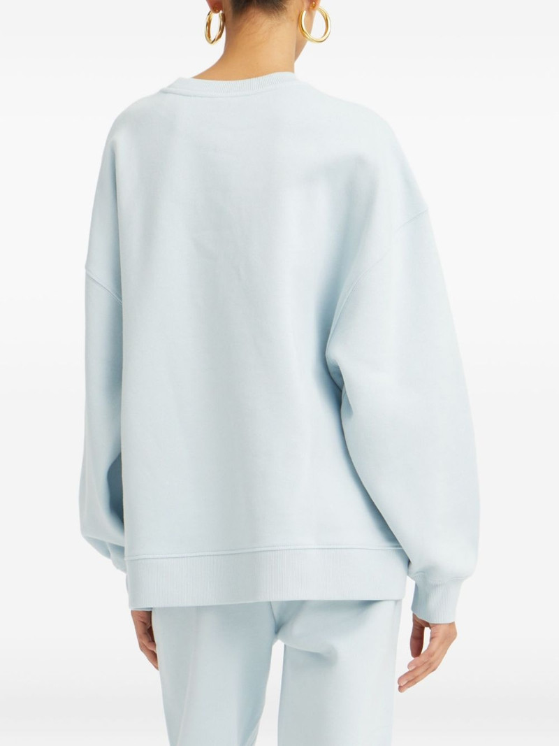 embroidered-logo sweatshirt 4
