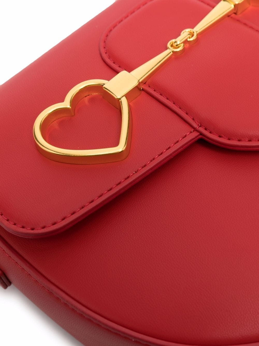 heart-plaque crossbody bag - 4