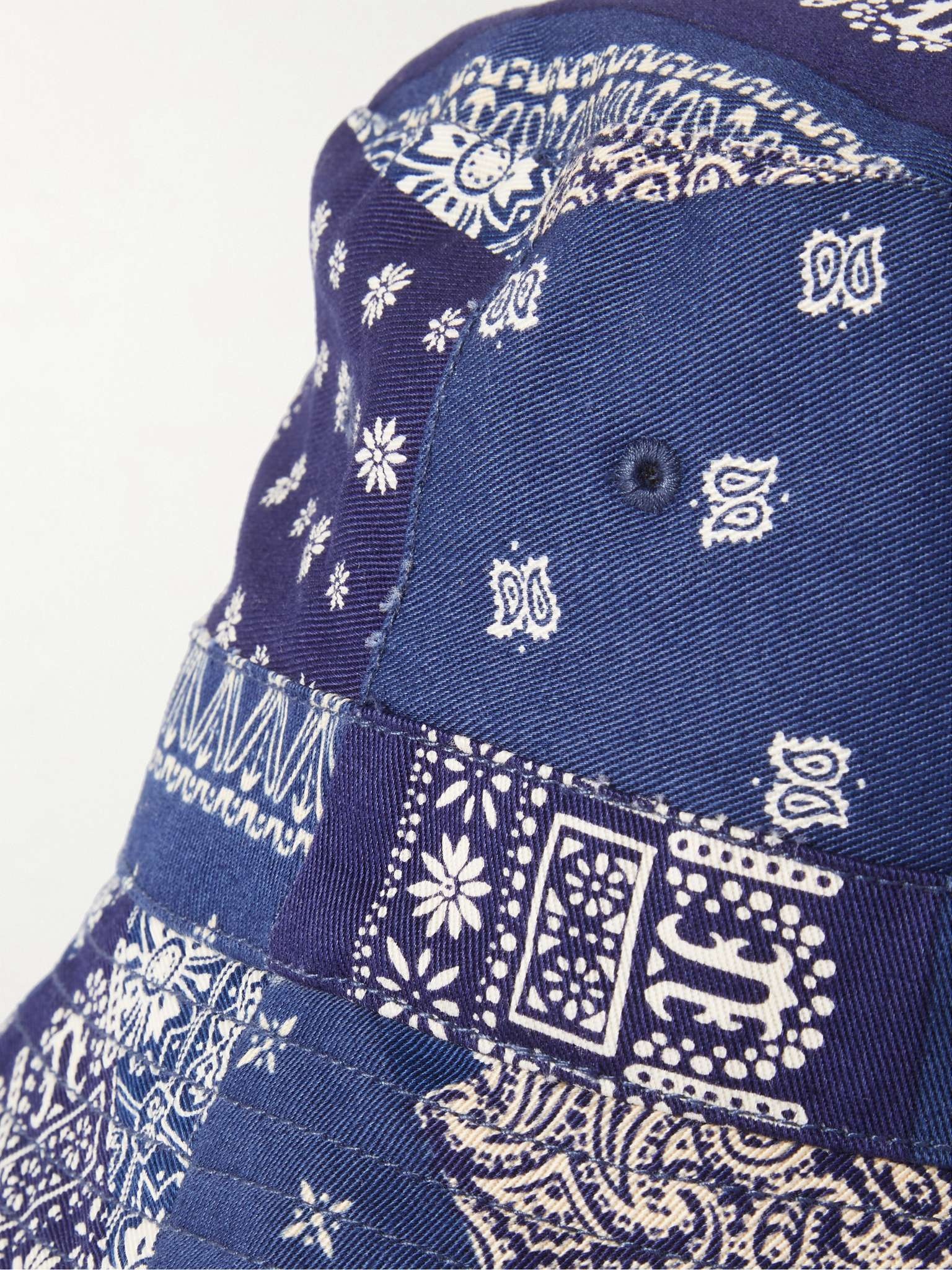 Bandana-Print Cotton-Twill Bucket Hat - 3