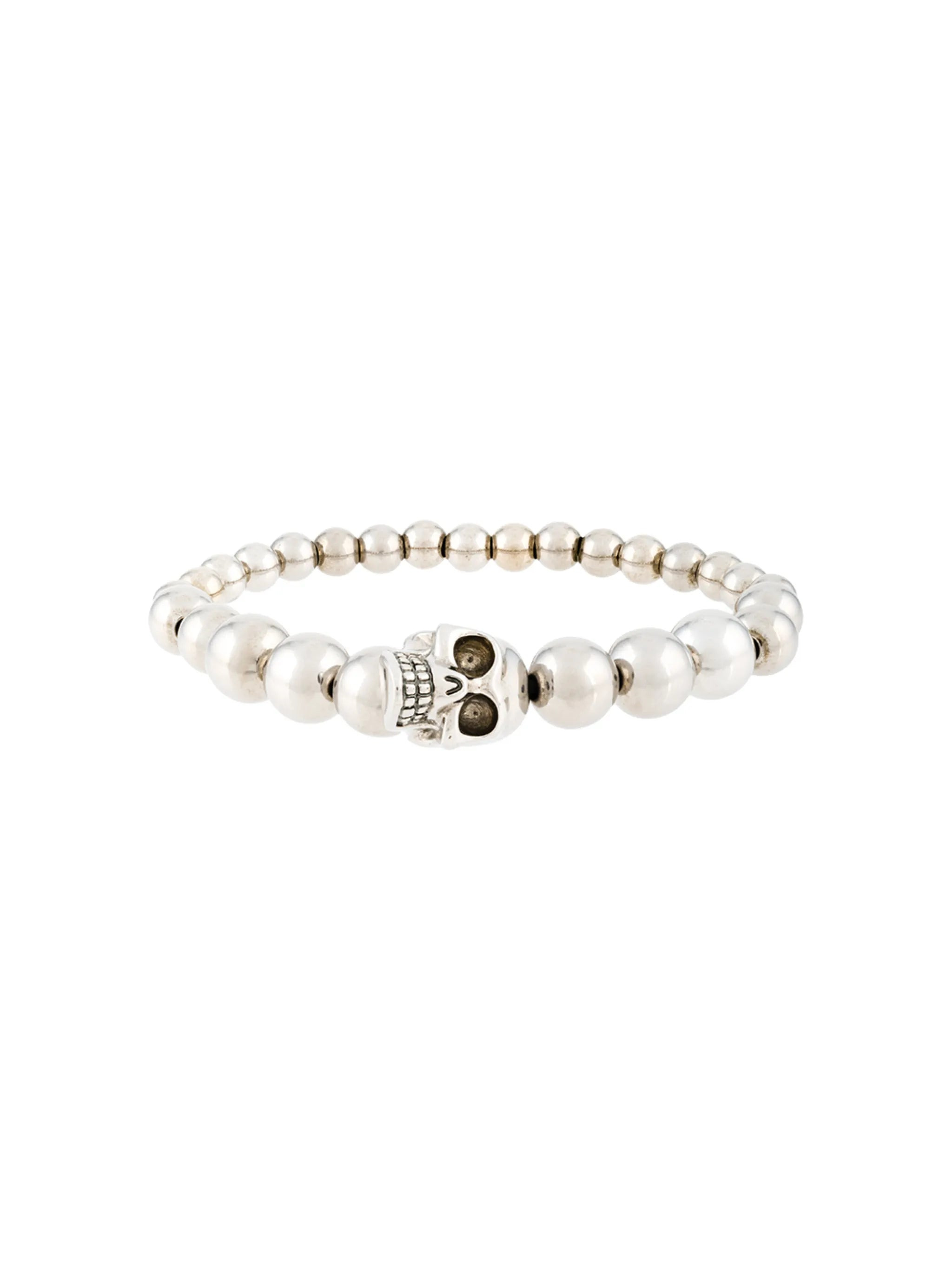 Beaded Skull Bracelet - 1