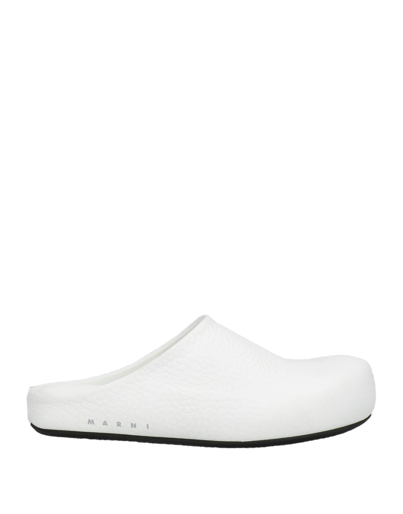White Women's Mules And Clogs - 1