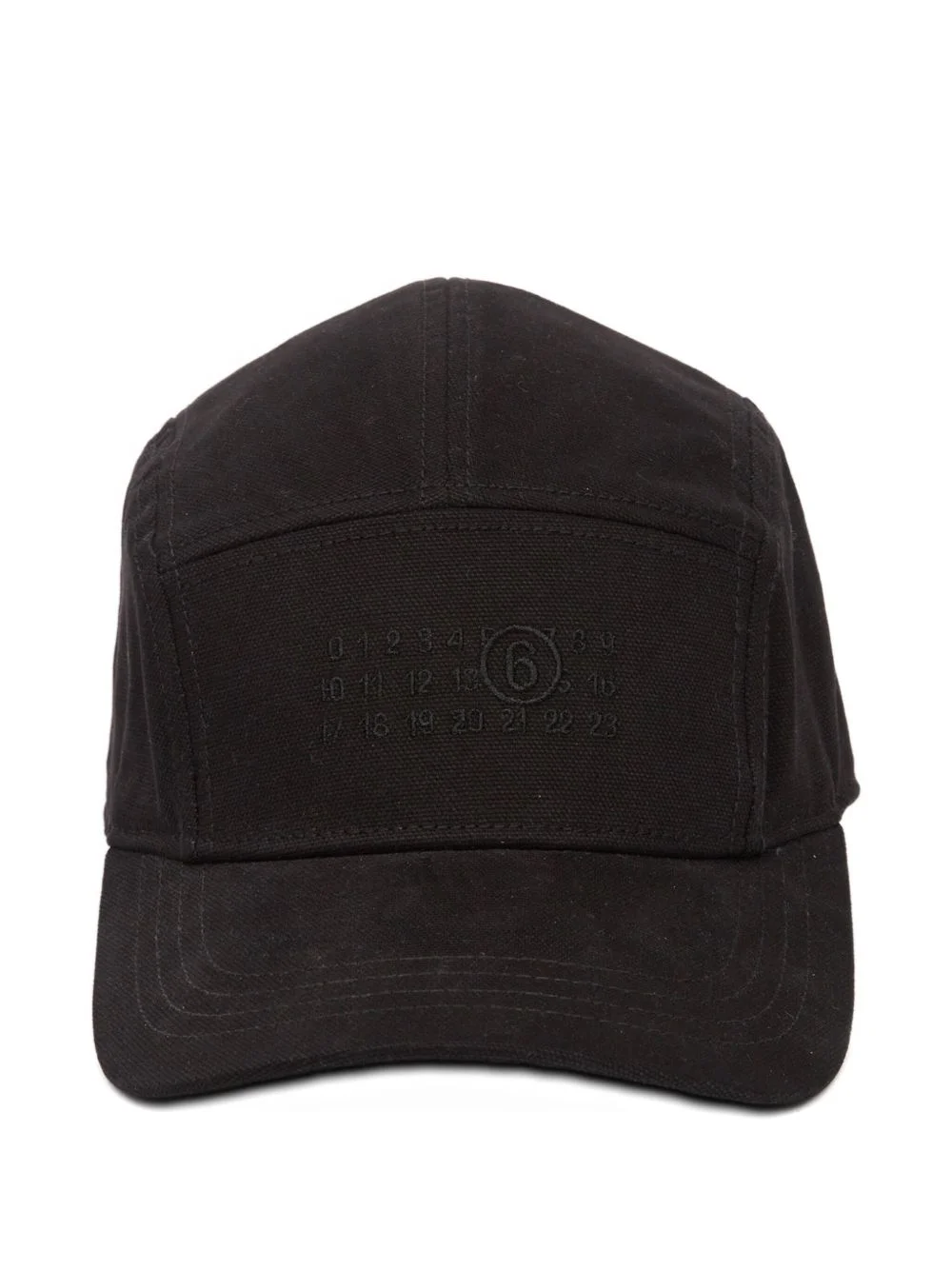 logo-motif cotton baseball cap - 1