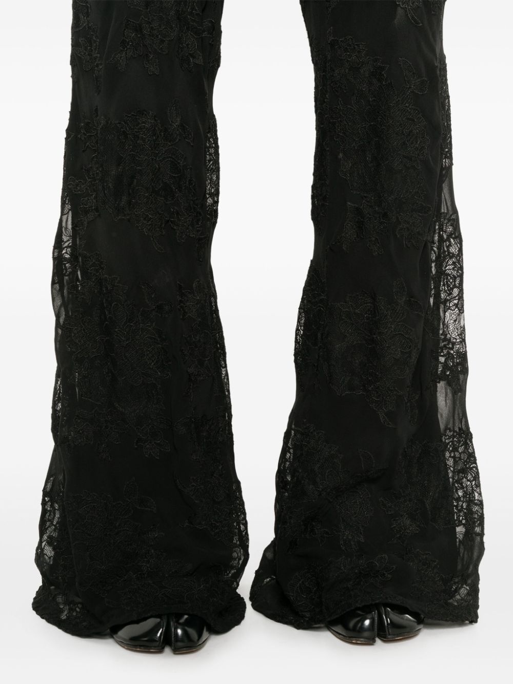 floral-lace trousers - 5