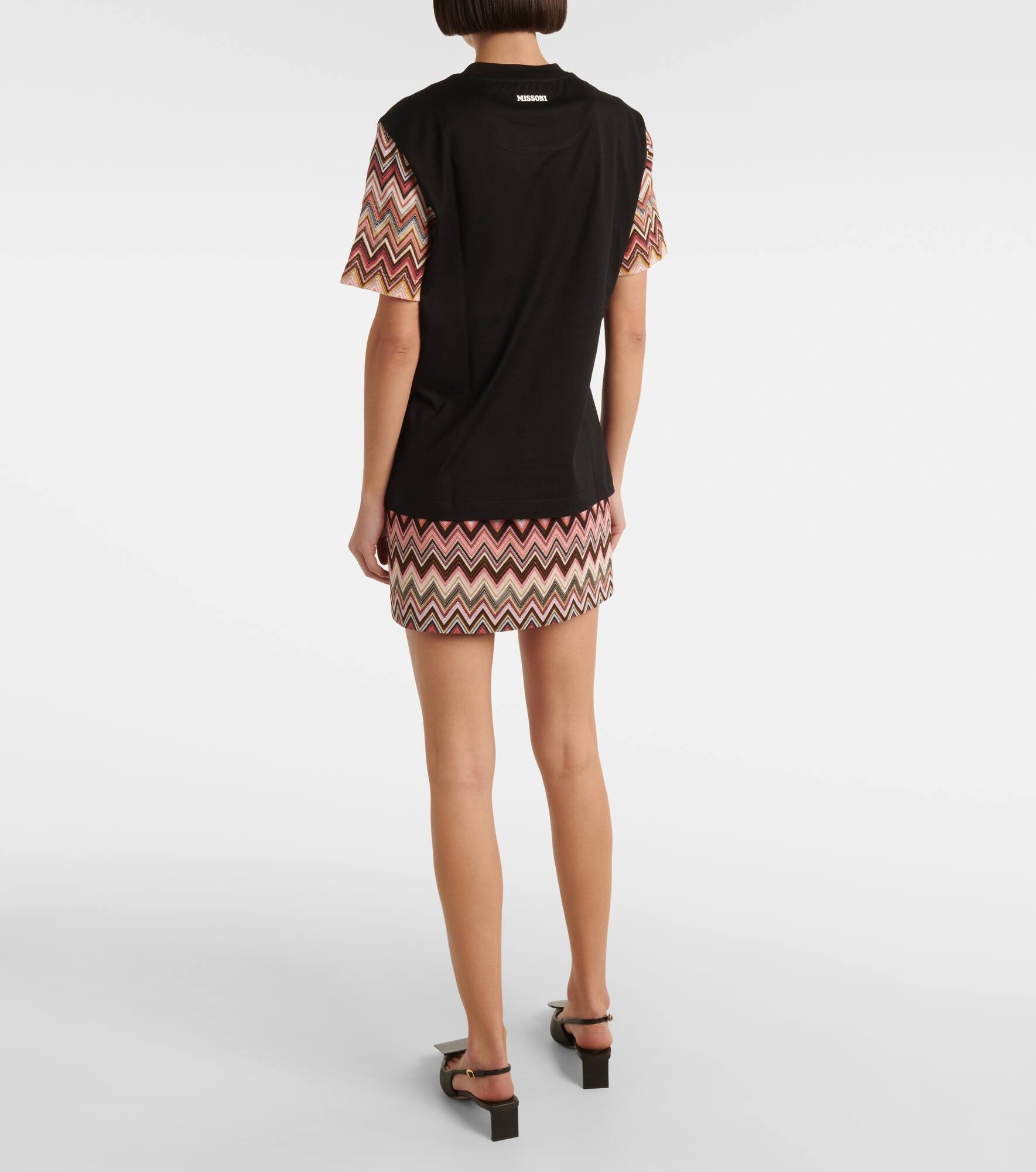 Embroidered cotton T-shirt - 3