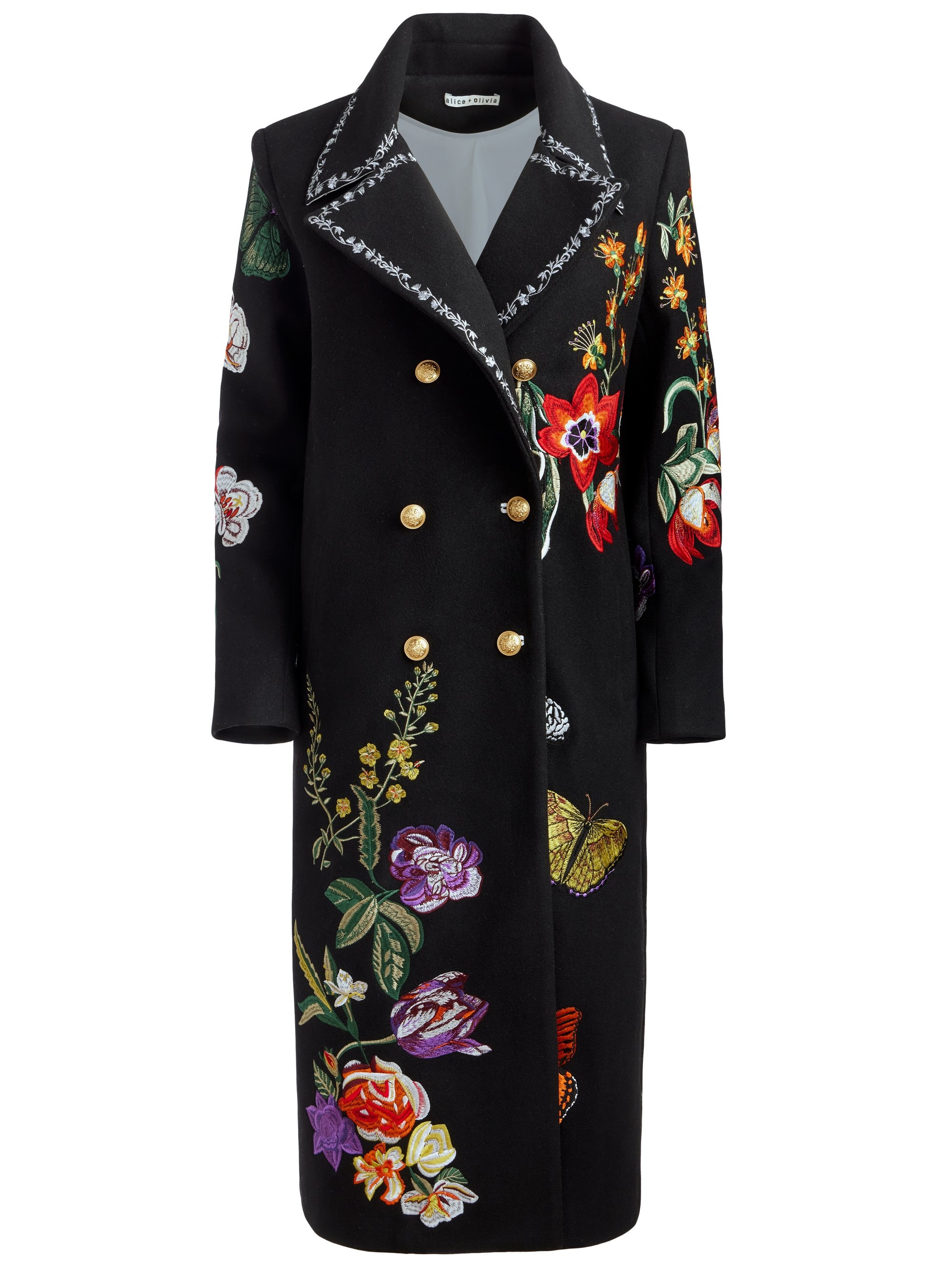 NICHOLAS EMBROIDERED OVERSIZED COAT - 1