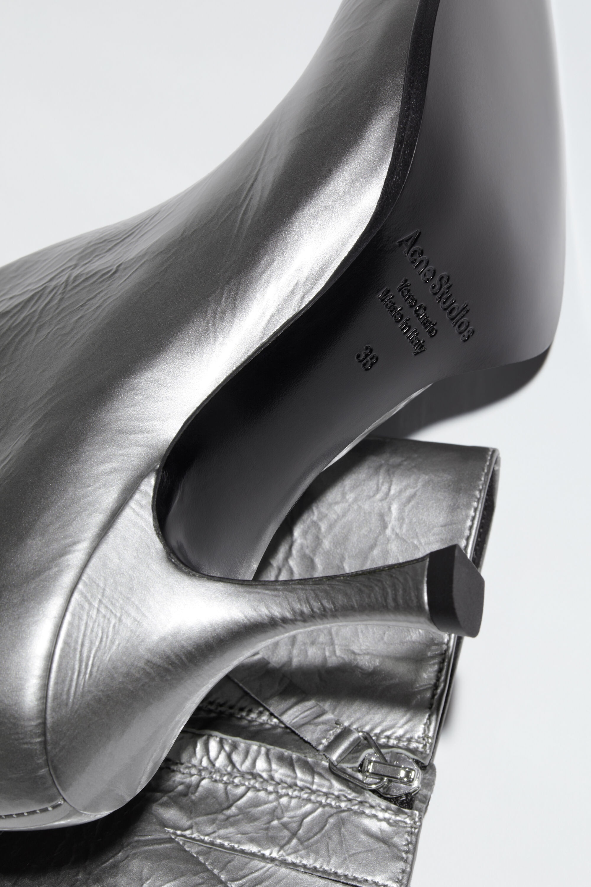 Acne silver boots 2025