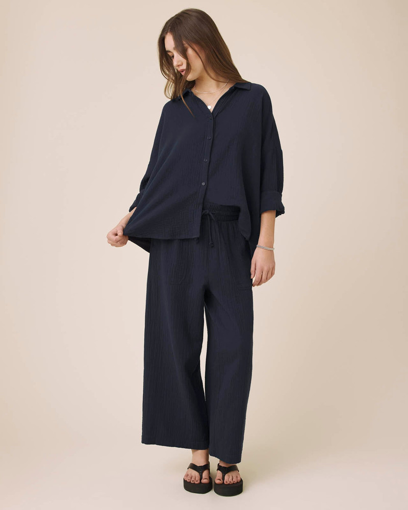 Splendid Ava Gauze Button Down outlook
