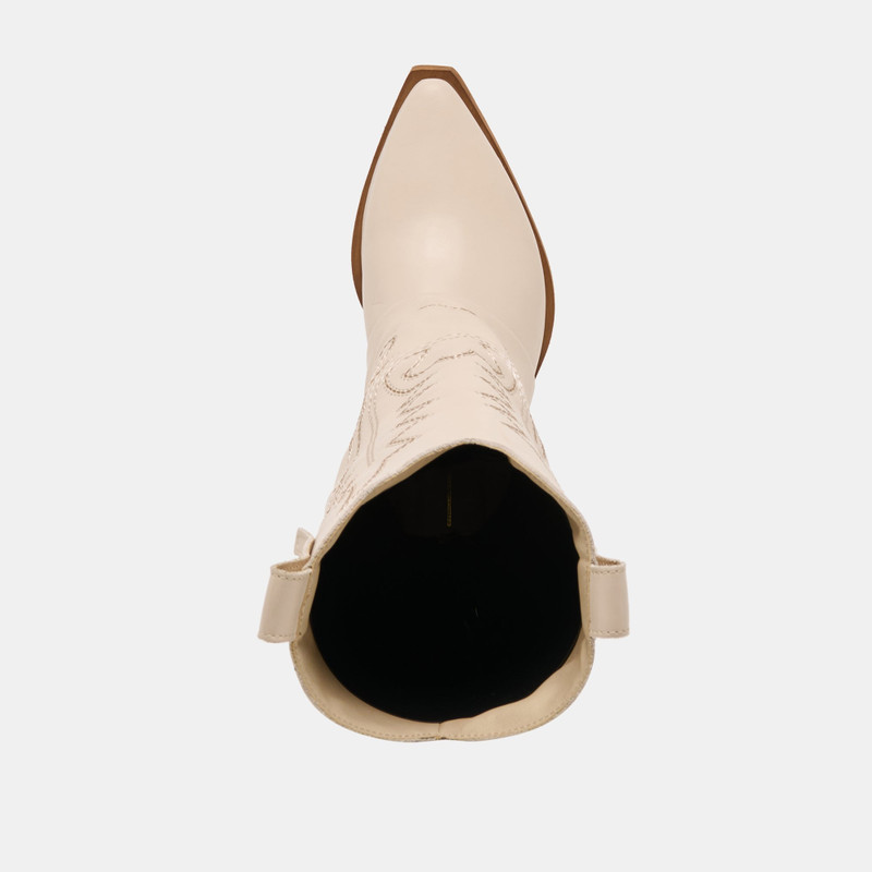 SAMMY BOOTS BONE LEATHER 8