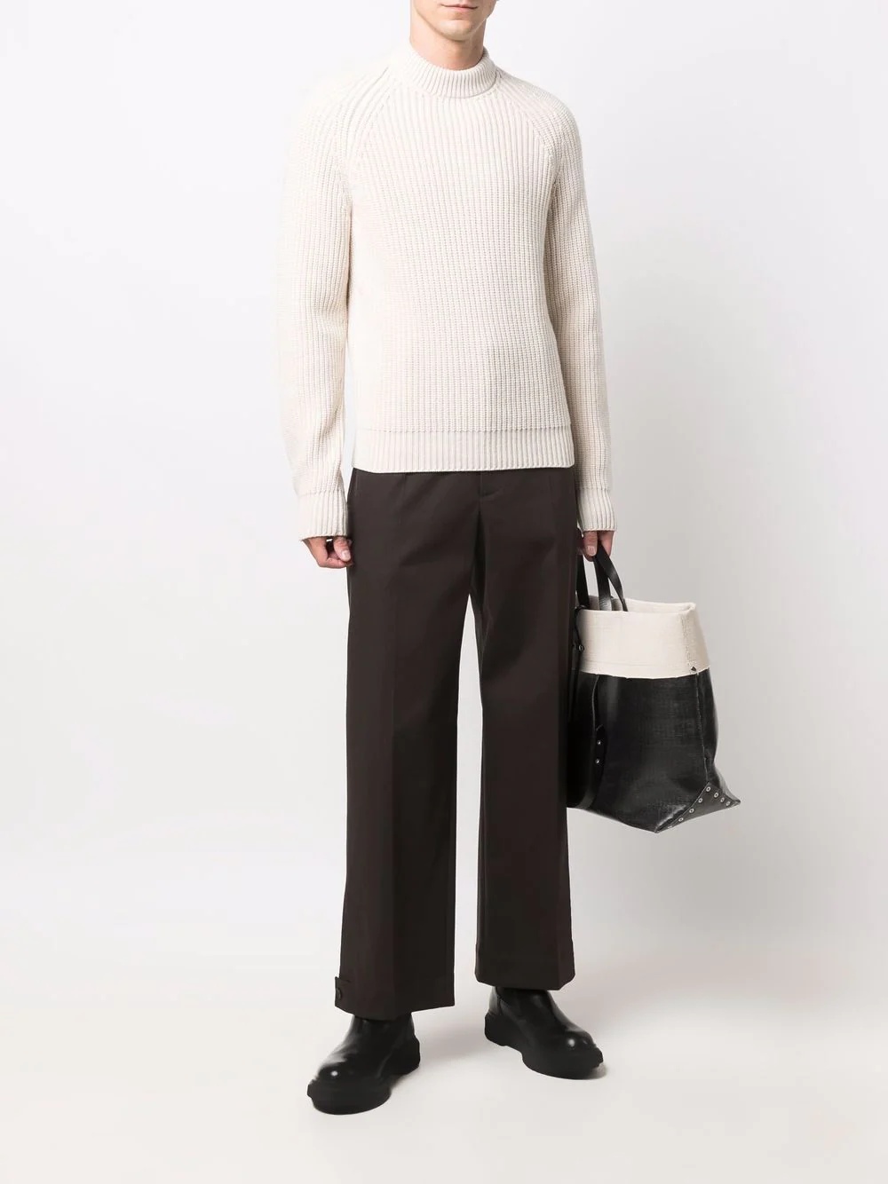 pressed-crease tailored trousers - 2