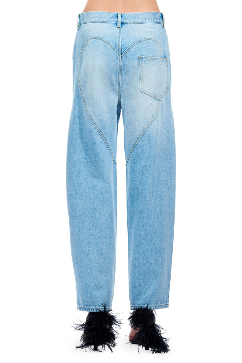 AREA CRYSTAL SLIT JEAN outlook