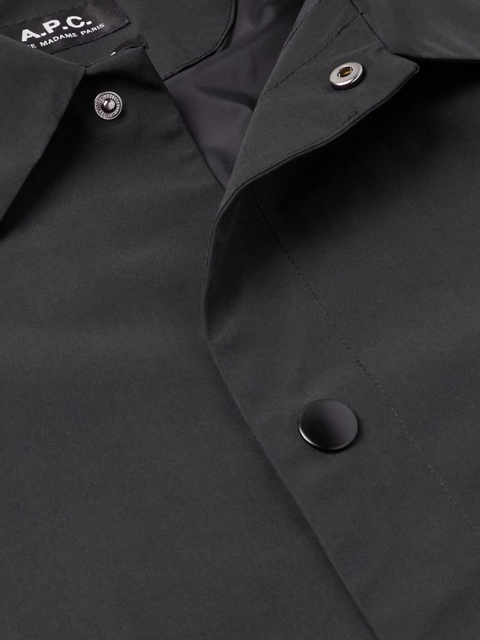 Regis Logo-Embroidered Shell Jacket Black - 4