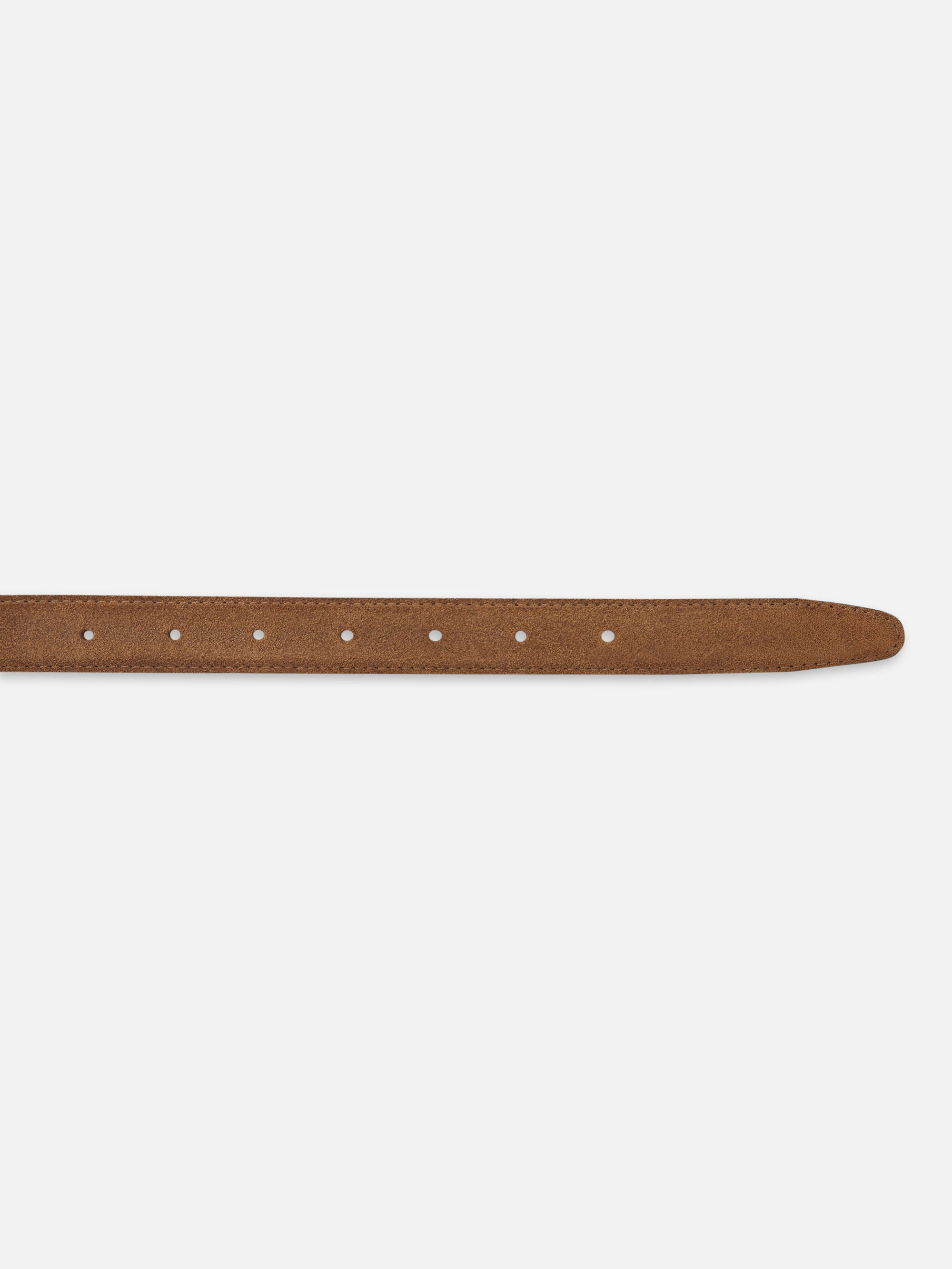 The Suede Square Buckle Belt in Date - 3