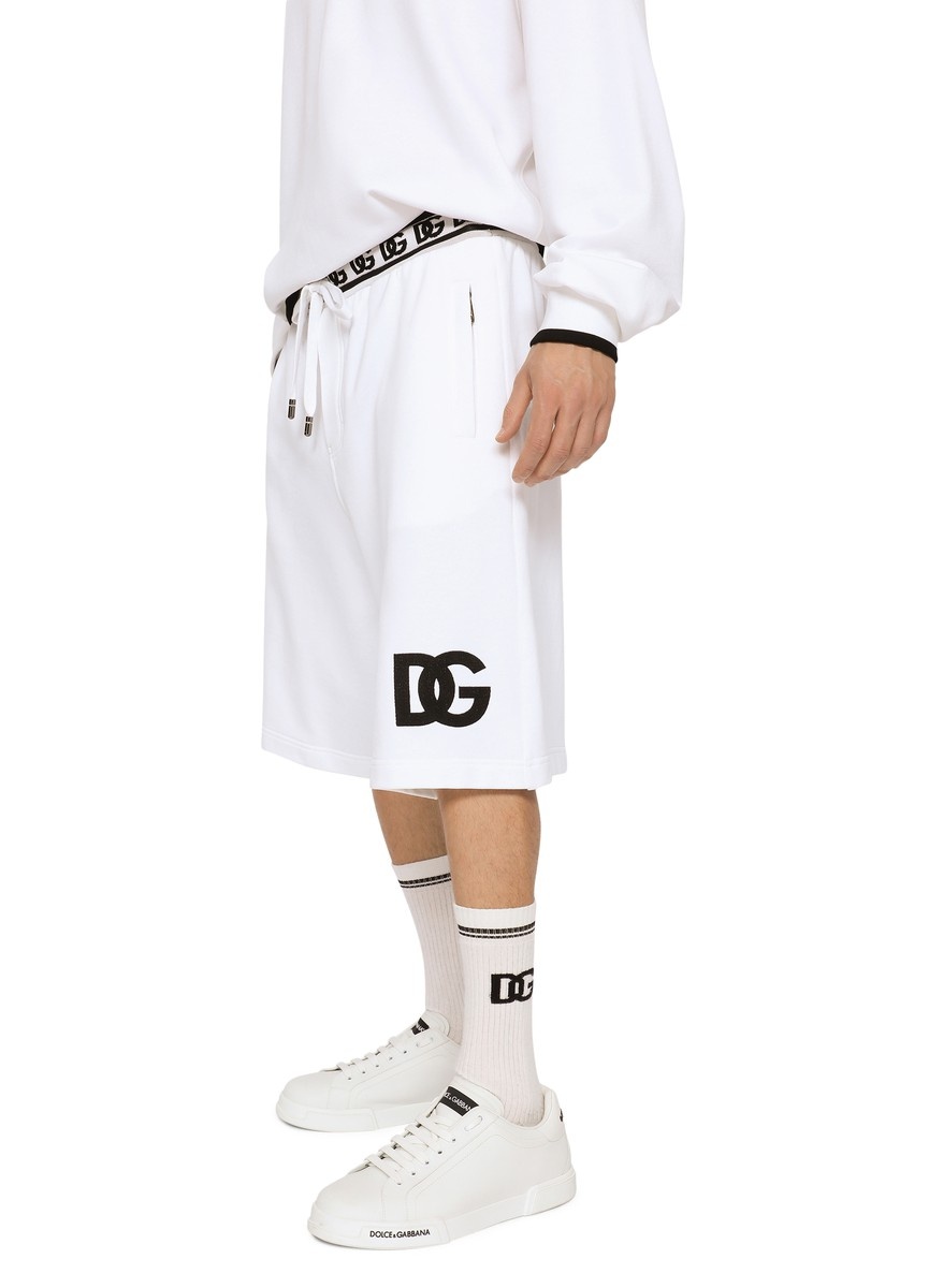 Jogging shorts with DG embroidery and DG Monogram - 4