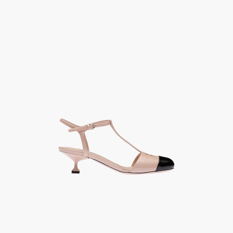 Patent leather slingback pumps - 5