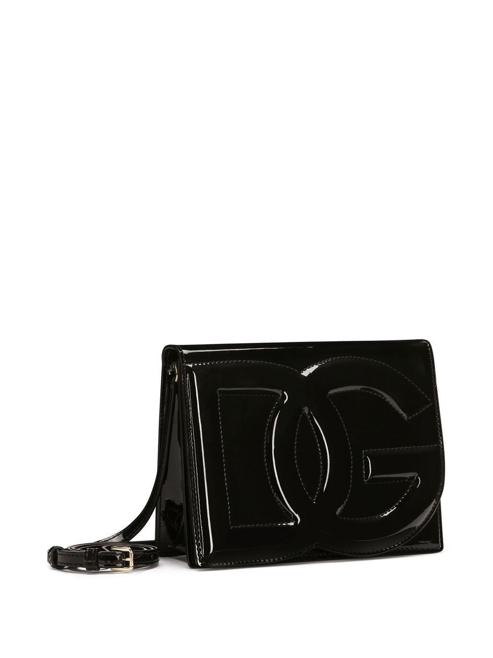 DG Logo patent leather crossbody bag - 4