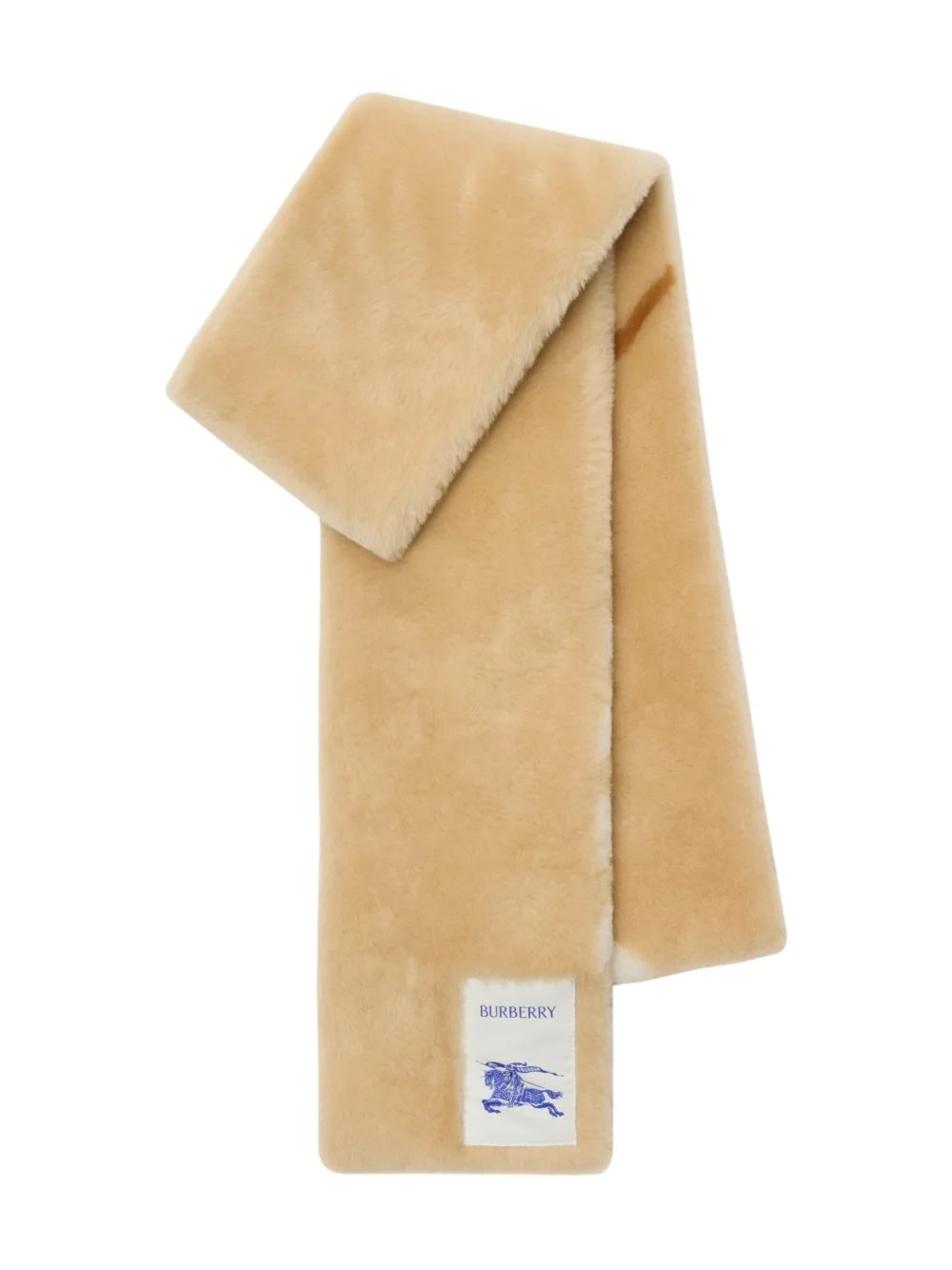 Equestrian Knight Design check shearling scarf - 1
