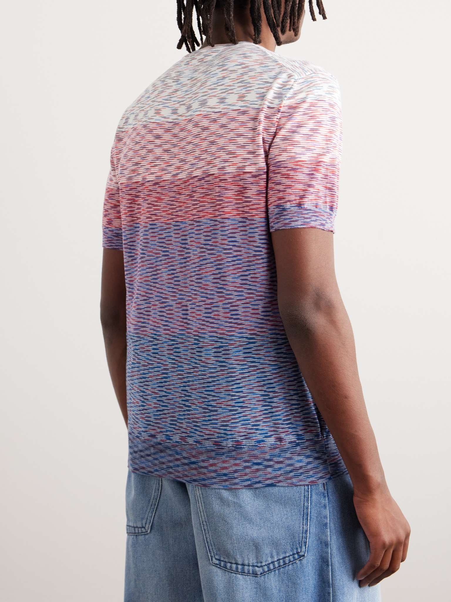 Space-Dyed Dégradé Cotton T-Shirt - 4