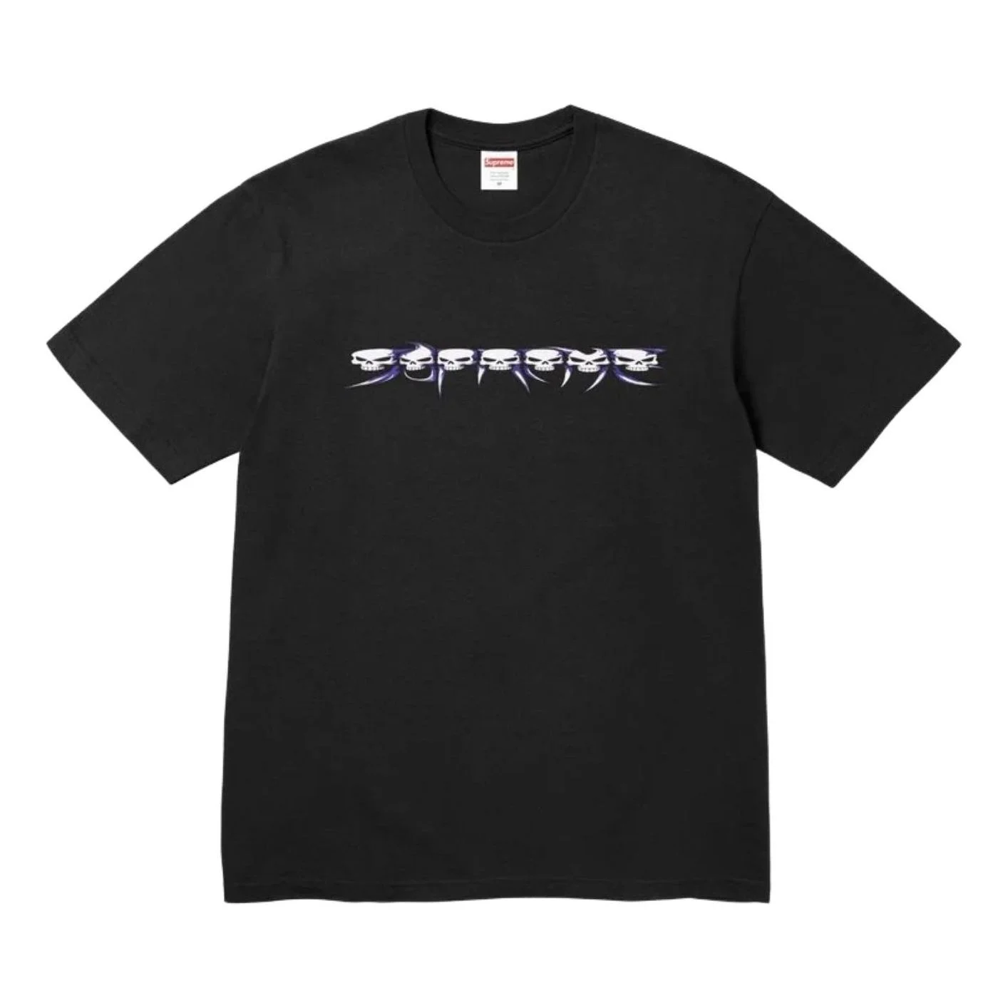 Supreme FW26 Skulls Spellout T-Shirt 'Black' SUP-FW26-004-BLK - 1