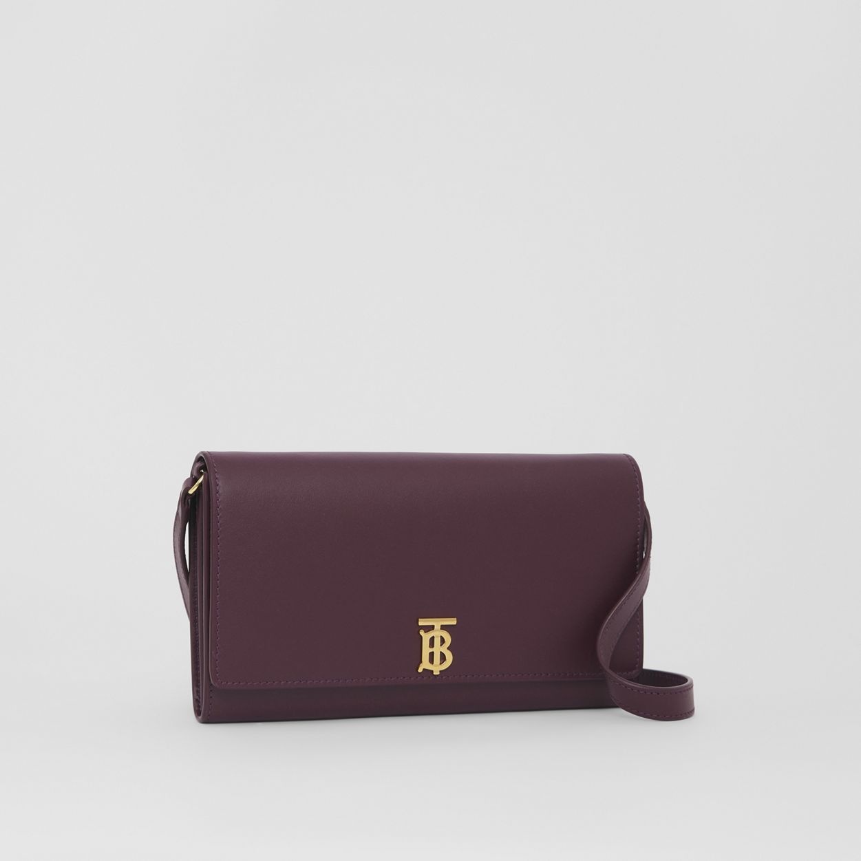 Monogram Motif Leather Wallet with Detachable Strap - 6