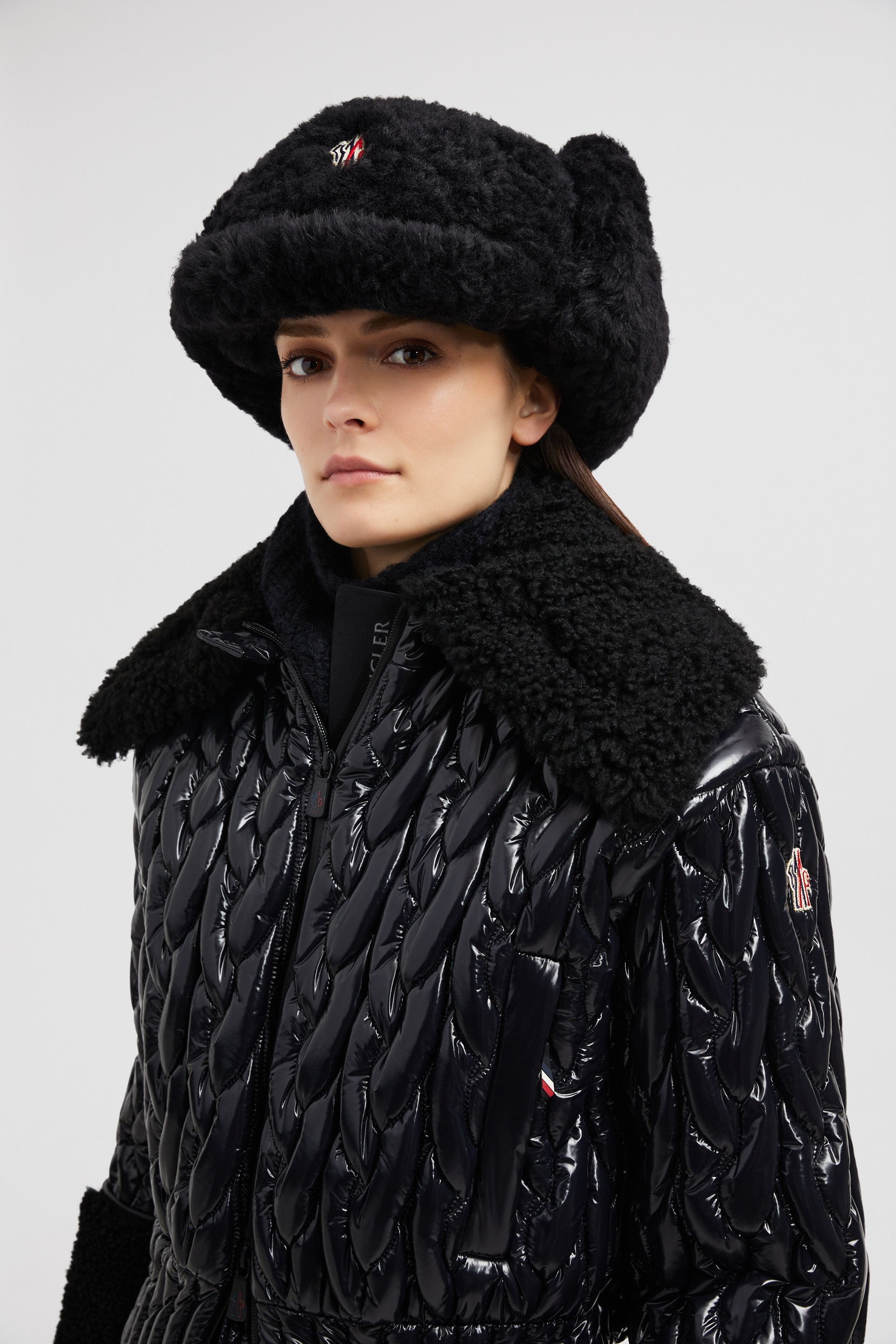 Padded Shearling Aviator Hat - 2