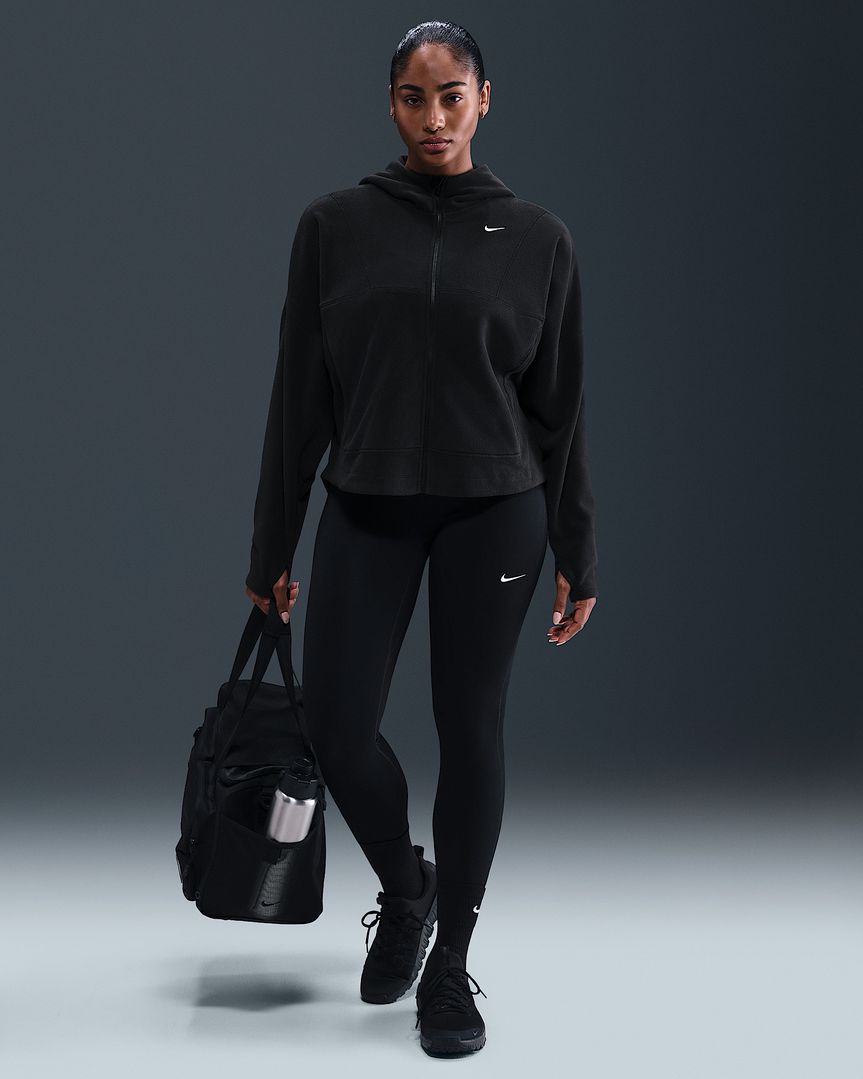 Nike One Women's Therma-FIT Full-Zip Top - 4