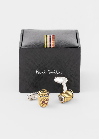 Paul Smith Gold 'Coffee Cup' Cufflinks outlook